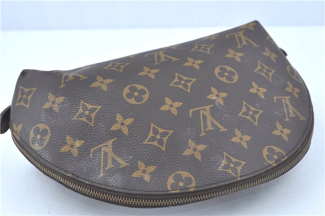 Louis Vuitton Monogram Trousse Demi Ronde 23 Cosmetic Pouch M47520 Junk H8992