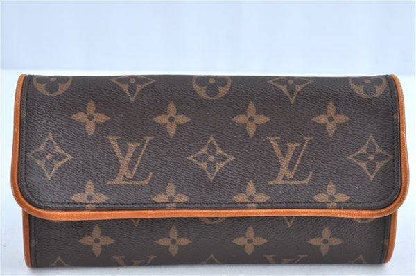 Authentic Louis Vuitton Monogram Pochette Twin PM Shoulder Bag M51854 LV H8998