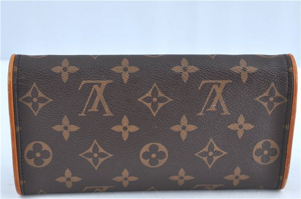 Authentic Louis Vuitton Monogram Pochette Twin PM Shoulder Bag M51854 LV H8998