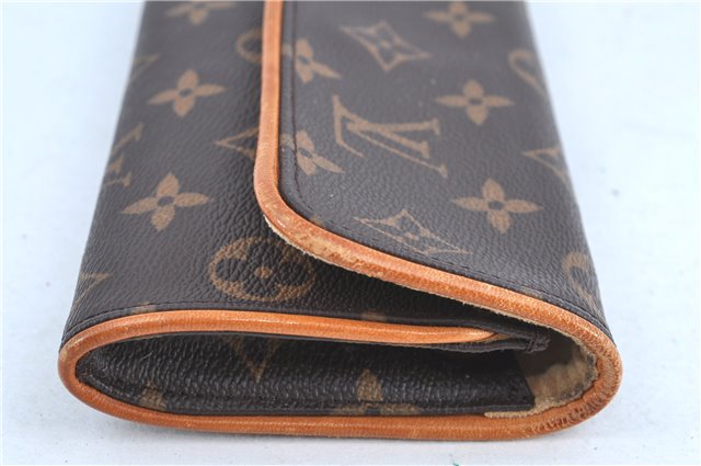 Authentic Louis Vuitton Monogram Pochette Twin PM Shoulder Bag M51854 LV H8998