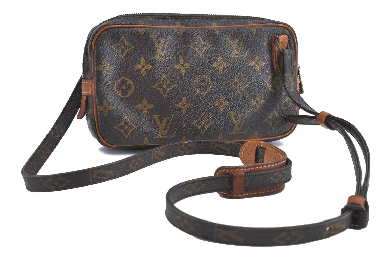 Auth Louis Vuitton Monogram Marly Bandouliere Shoulder Cross Bag M51828 LV H9008