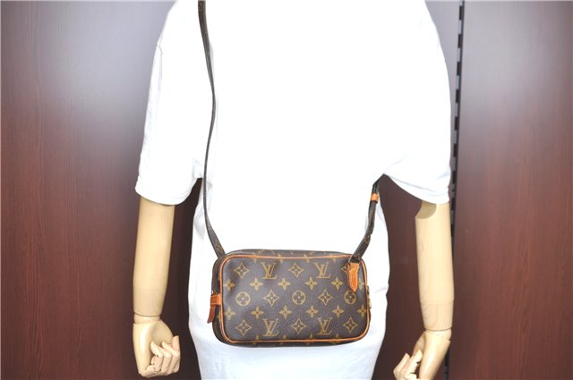 Auth Louis Vuitton Monogram Marly Bandouliere Shoulder Cross Bag M51828 LV H9008