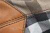 Authentic BURBERRY Nova Check Canvas Leather 2Way Shoulder Hand Bag Beige H9012