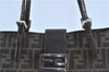 Auth FENDI Zucca Mamma Baguette Shoulder Tote Bag Canvas Leather Brown H9015