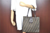 Auth FENDI Zucca Mamma Baguette Shoulder Tote Bag Canvas Leather Brown H9015