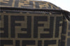 Authentic FENDI Zucca Hand Tote Bag Canvas Brown H9016