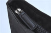 Authentic FENDI Nylon Leather Hand Bag Purse Black H9018