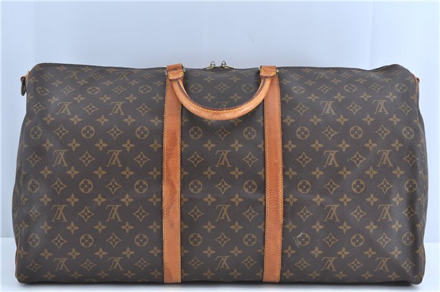 Auth Louis Vuitton Monogram Keepall Bandouliere 60 Boston Bag M41412 LV H9023