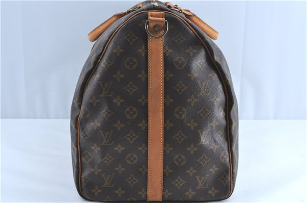 Auth Louis Vuitton Monogram Keepall Bandouliere 60 Boston Bag M41412 LV H9023