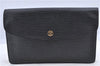 Authentic Louis Vuitton Epi Montaigne 27 Clutch Bag Black M52652 LV H9028