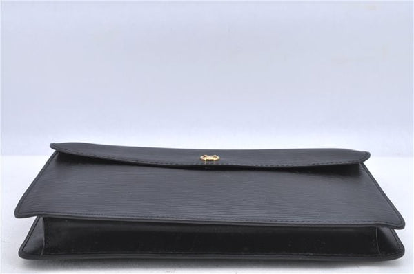 Authentic Louis Vuitton Epi Montaigne 27 Clutch Bag Black M52652 LV H9028