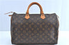 Authentic Louis Vuitton Monogram Speedy 35 Hand Bag M41524 LV H9033