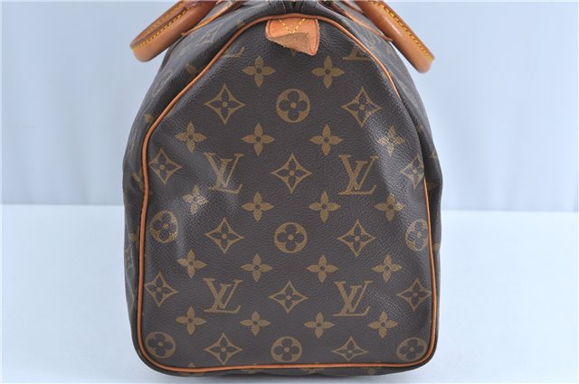 Authentic Louis Vuitton Monogram Speedy 35 Hand Bag M41524 LV H9033