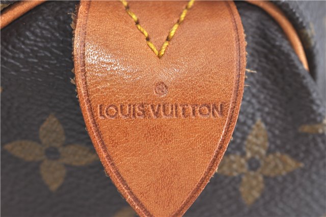 Authentic Louis Vuitton Monogram Speedy 35 Hand Bag M41524 LV H9033