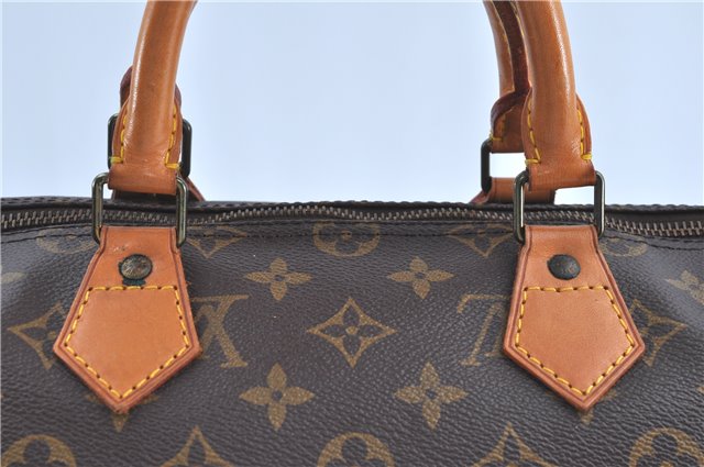 Authentic Louis Vuitton Monogram Speedy 35 Hand Bag M41524 LV H9033