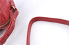 Auth SAINT LAURENT Baby Duffle 2Way Shoulder Hand Bag Purse Leather Red H9040