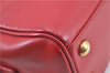 Auth SAINT LAURENT Baby Duffle 2Way Shoulder Hand Bag Purse Leather Red H9040