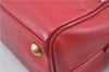 Auth SAINT LAURENT Baby Duffle 2Way Shoulder Hand Bag Purse Leather Red H9040