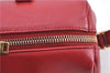 Auth SAINT LAURENT Baby Duffle 2Way Shoulder Hand Bag Purse Leather Red H9040