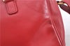 Auth SAINT LAURENT Baby Duffle 2Way Shoulder Hand Bag Purse Leather Red H9040