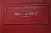 Auth SAINT LAURENT Baby Duffle 2Way Shoulder Hand Bag Purse Leather Red H9040