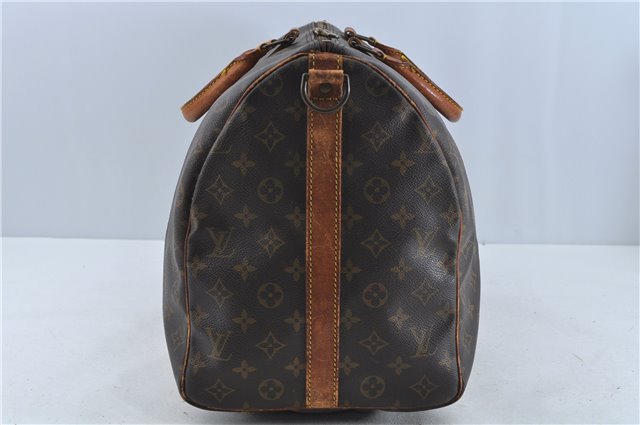 Auth Louis Vuitton Monogram Keepall Bandouliere 50 Boston Bag M41416 LV H9043