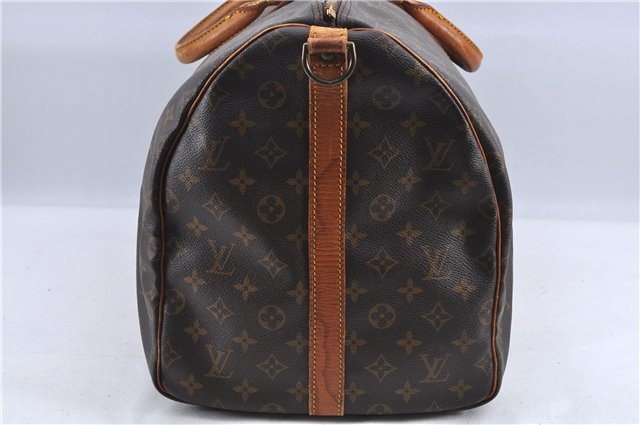 Auth Louis Vuitton Monogram Keepall Bandouliere 55 Boston Bag M41414 LV H9044