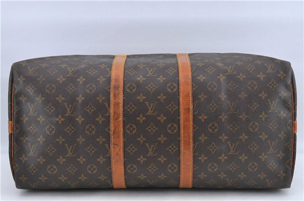 Auth Louis Vuitton Monogram Keepall Bandouliere 55 Boston Bag M41414 LV H9044