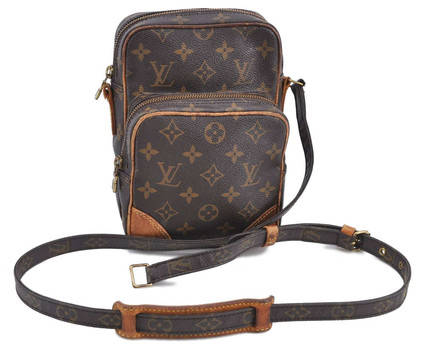 Authentic Louis Vuitton Monogram Amazone Shoulder Cross Bag M45236 Junk H9045