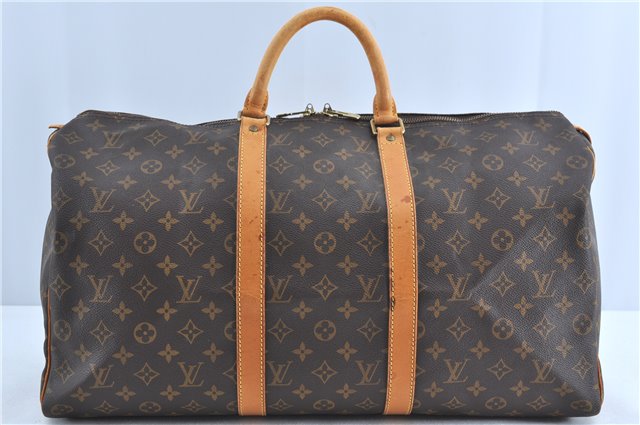 Authentic Louis Vuitton Monogram Keepall 50 Boston Bag M41426 Junk LV H9046