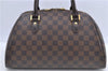 Authentic Louis Vuitton Damier Ribera MM Hand Boston Bag N41434 LV H9047