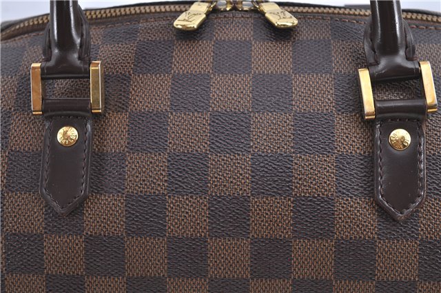 Authentic Louis Vuitton Damier Ribera MM Hand Boston Bag N41434 LV H9047