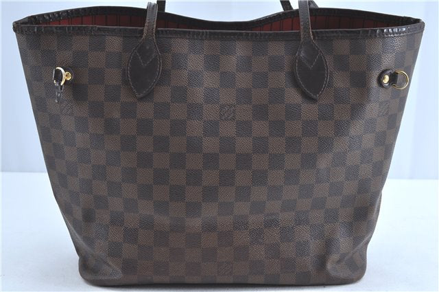 Authentic Louis Vuitton Damier Neverfull MM Tote Bag N51105 LV Junk H9048