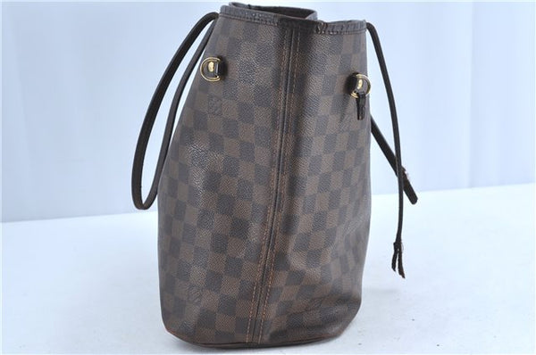 Authentic Louis Vuitton Damier Neverfull MM Tote Bag N51105 LV Junk H9048