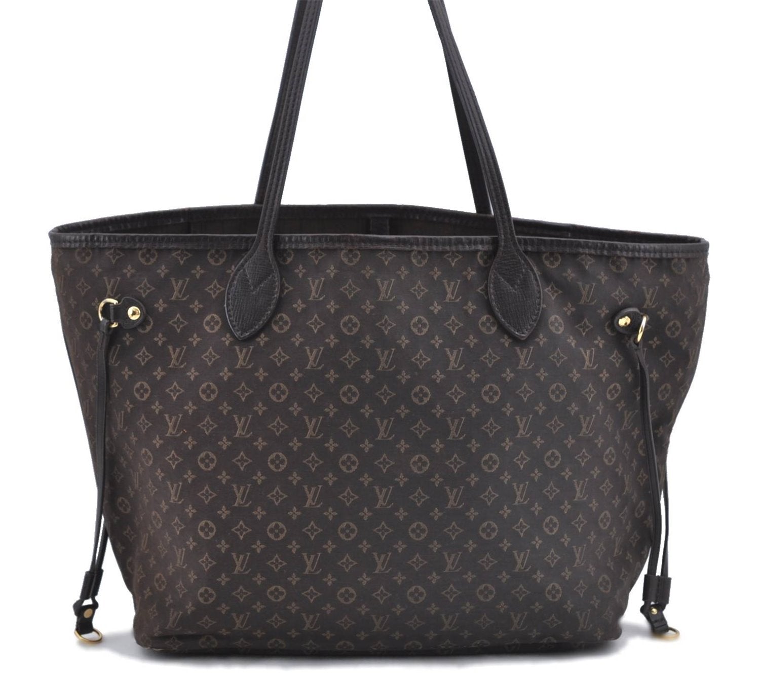 Auth Louis Vuitton Monogram Idylle Neverfull MM Tote Bag Brown M40513 LV H9053