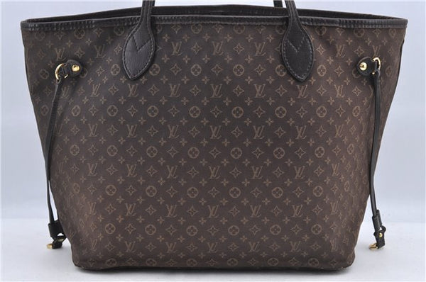 Auth Louis Vuitton Monogram Idylle Neverfull MM Tote Bag Brown M40513 LV H9053