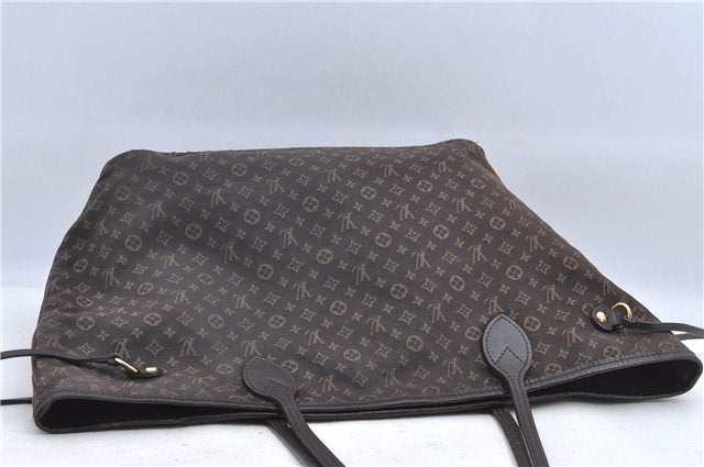 Auth Louis Vuitton Monogram Idylle Neverfull MM Tote Bag Brown M40513 LV H9053