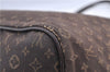 Auth Louis Vuitton Monogram Idylle Neverfull MM Tote Bag Brown M40513 LV H9053