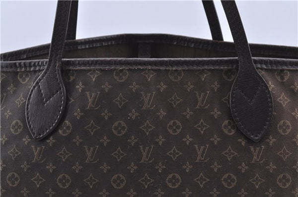 Auth Louis Vuitton Monogram Idylle Neverfull MM Tote Bag Brown M40513 LV H9053