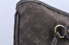 Auth Louis Vuitton Monogram Idylle Neverfull MM Tote Bag Brown M40513 LV H9053