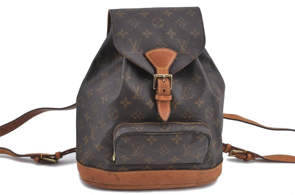 Authentic Louis Vuitton Monogram Montsouris MM Backpack M51136 LV H9054