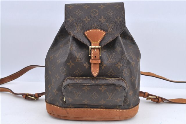 Authentic Louis Vuitton Monogram Montsouris MM Backpack M51136 LV H9054