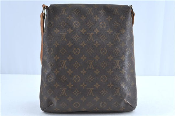 Authentic Louis Vuitton Monogram Musette Shoulder Cross Body Bag M51256 LV H9057