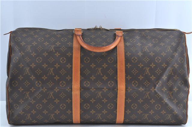 Authentic Louis Vuitton Monogram Keepall 60 Boston Bag M41422 LV H9059