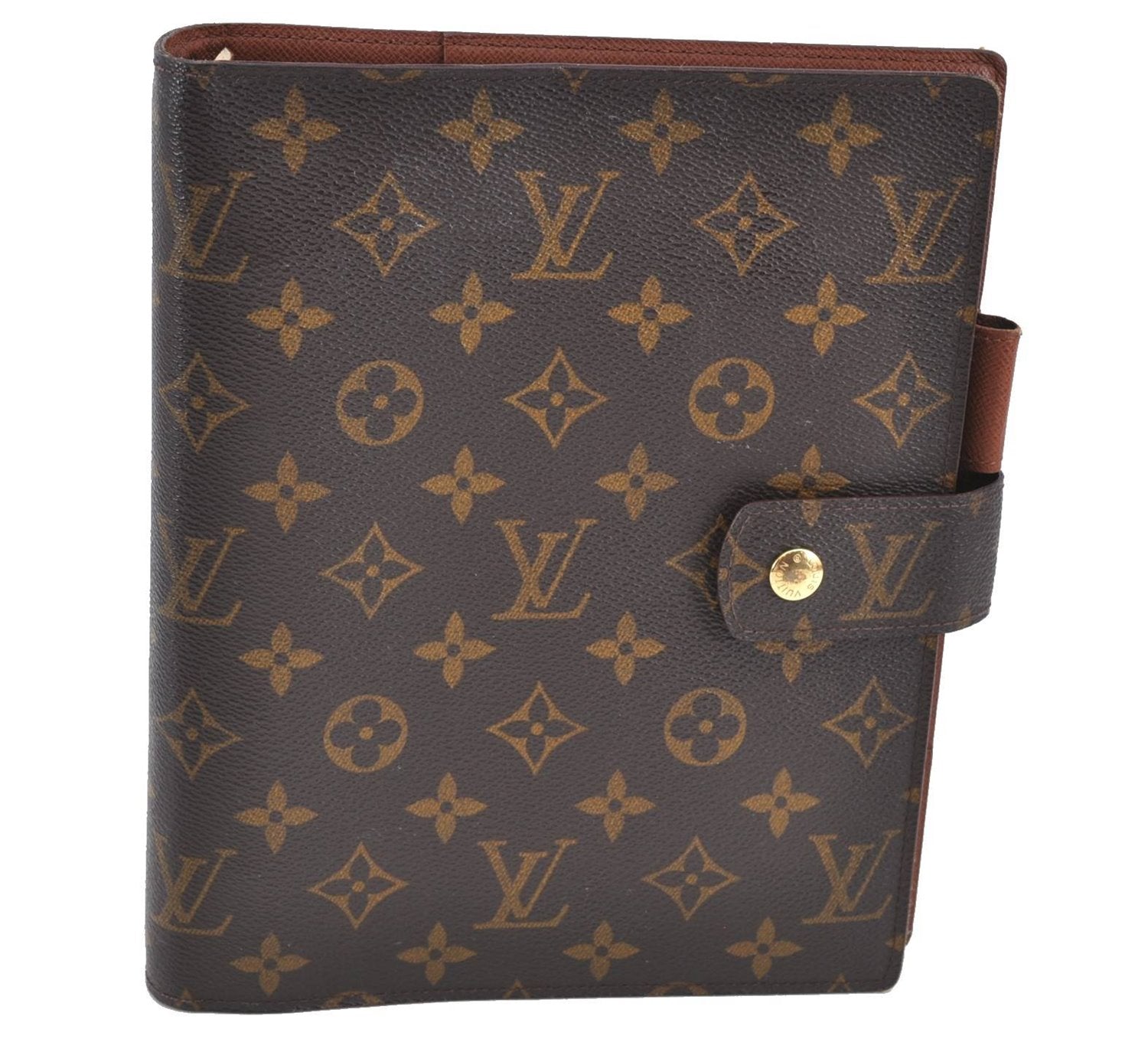 Authentic Louis Vuitton Monogram Agenda GM Day Planner Cover R20106 LV H9060