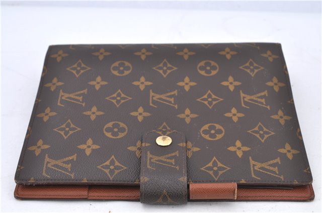 Authentic Louis Vuitton Monogram Agenda GM Day Planner Cover R20106 LV H9060