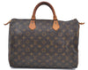 Authentic Louis Vuitton Monogram Speedy 35 Hand Bag M41524 LV Junk H9062
