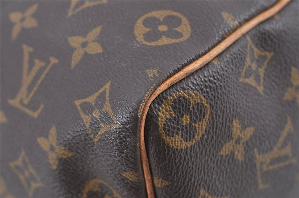 Authentic Louis Vuitton Monogram Speedy 35 Hand Bag M41524 LV Junk H9062