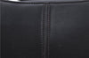 Authentic BURBERRY Vintage Leather Shoulder Bag Black H9063