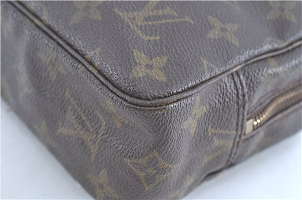 Auth Louis Vuitton Monogram Trousse Toilette 23 Clutch Hand Bag M47524 LV H9065